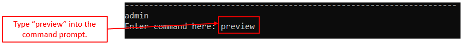 Preview Command